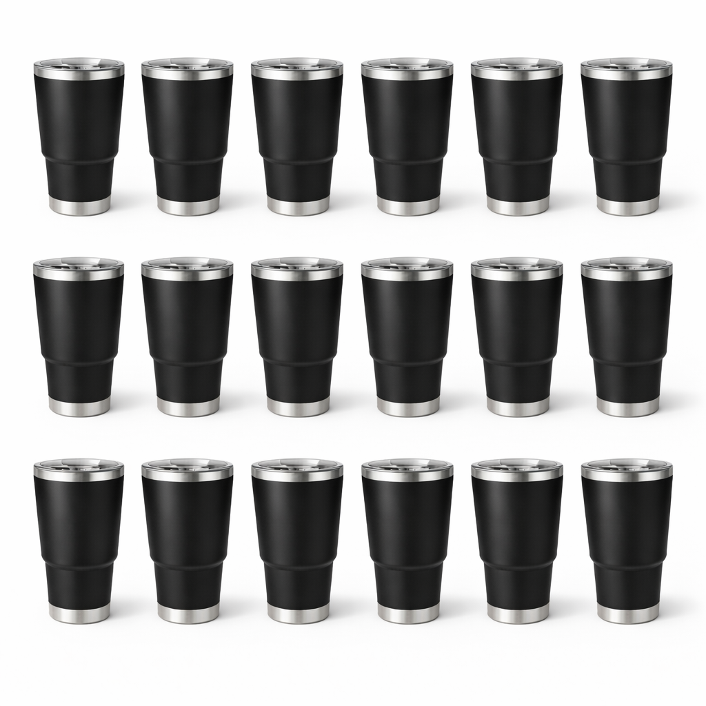 20pz Termo Genérico 30 oz con Tapa Antiderrame