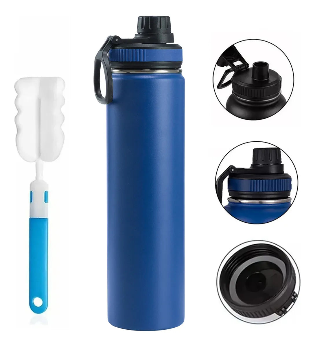 100pz Termo De Acero Inoxidable Botella Agua Deportiva 750ml