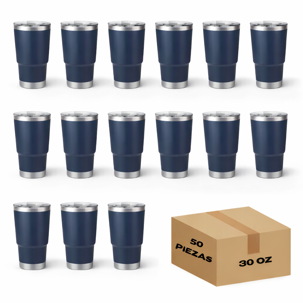 100pz Termo Genérico 30 oz con Tapa Antiderrame